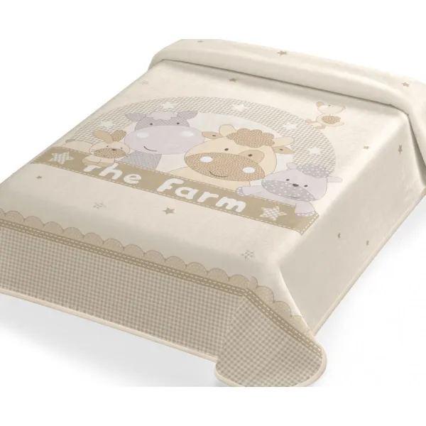 ΚΟΥΒΕΡΤΑ ΙΣΠΑΝΙΑΣ ΚΟΥΝΙΑΣ 110X140 BELPLA STER 664 BEIGE