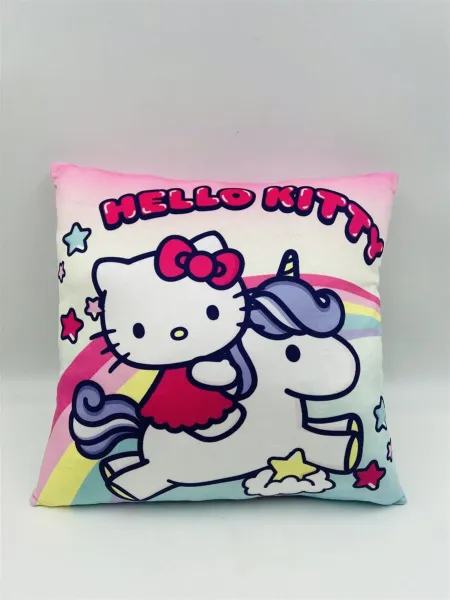 Βελούδινο Μαξιλάρι Sanrio Hello Kitty 602 38X38 Pink-Multi 100% Velboa
