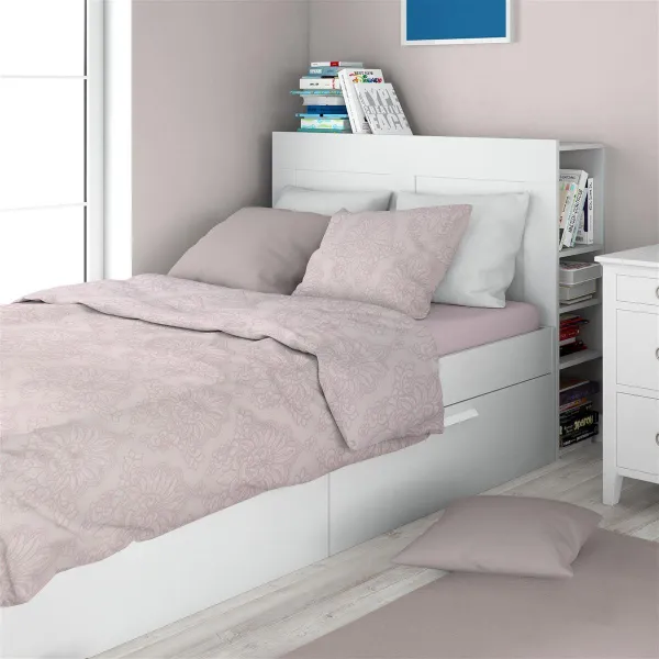 Σεντόνια Εμπριμέ Σετ 3 τεμ Άρτεμις 706 160X240 Light Purple 100% Cotton