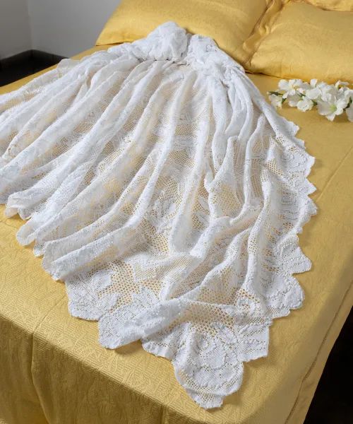 Χειροποίητη πλεκτή κουβέρτα 73C (225cm x 250cm)