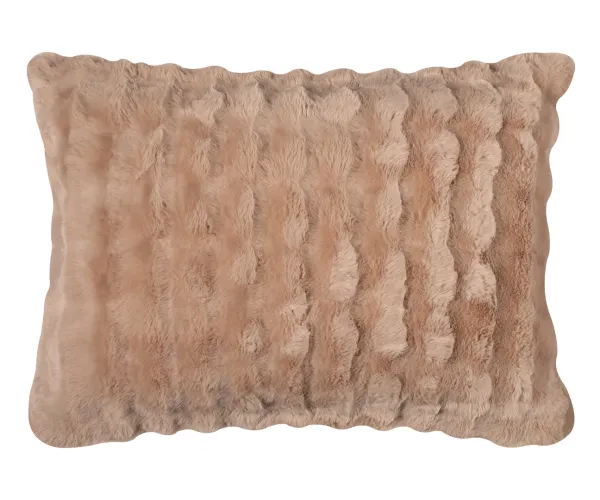 Μαξιλαροθήκη burble (50cm x 70cm) ανοιχτό καφέ 