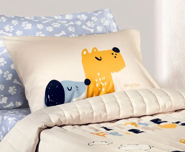 Διακοσμητική Μαξιλαροθήκη Doggy Blue 