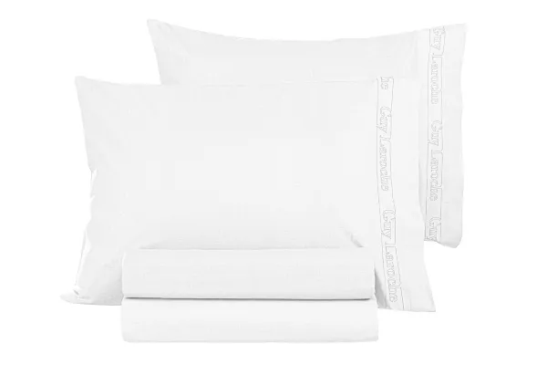 Ζεύγος Μαξιλαροθήκες Color Plus White 