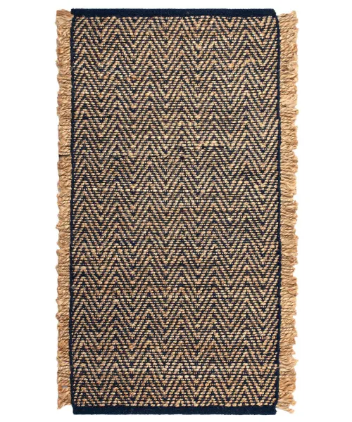 Χαλί γιούτα 1744 (60cm x 130cm) μπλέ