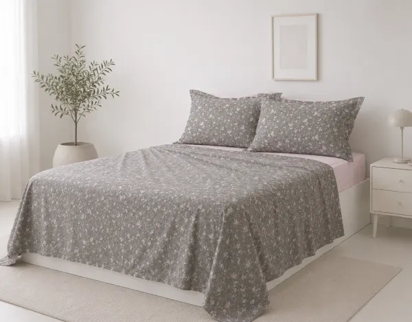 Σετ σεντόνια βαμβακερά 200TC (160cm x 200cm + 35cm) whisper