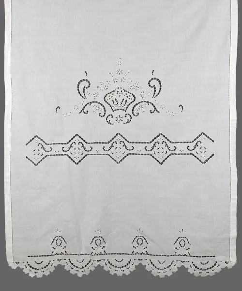 κουρτίνα 793 (140cm x 260cm) λευκό με τούνελ