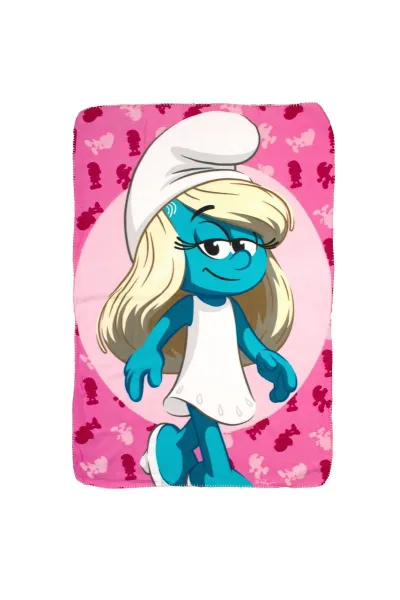 Κουβέρτα Fleece Peyo Smurfs 12 100X140 Pink 100% Polyester