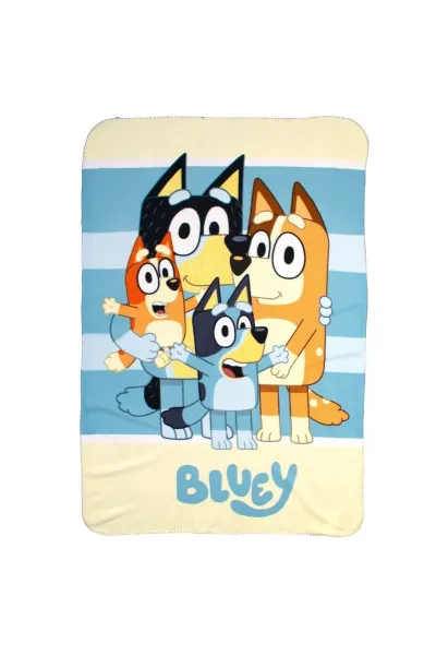 Κουβέρτα Fleece BBC Studios Bluey 55 100X140 Blue 100% Polyester