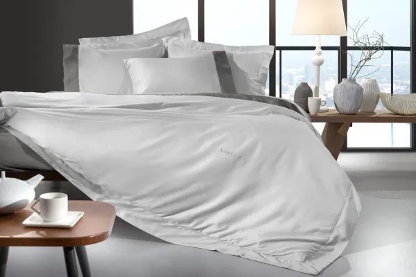 Σετ 3τμχ Παπλωματοθήκη Silky Silver 