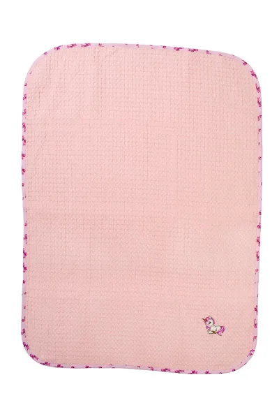 Κουβέρτα Πικέ Με Κέντημα bebe Unicorn 187 100X160 Pink 100% Cotton