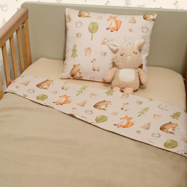 Minky ΝEW Κουβέρτα Κούνιας Διπλής Όψης 100x150 Des.428 Oliver Baby
