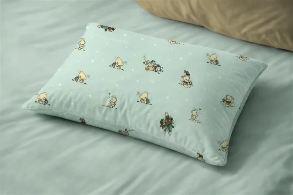 Μαξιλαροθήκη Εμπριμέ bebe Bear's Playtime 593 35X45 Mint 100% Cotton