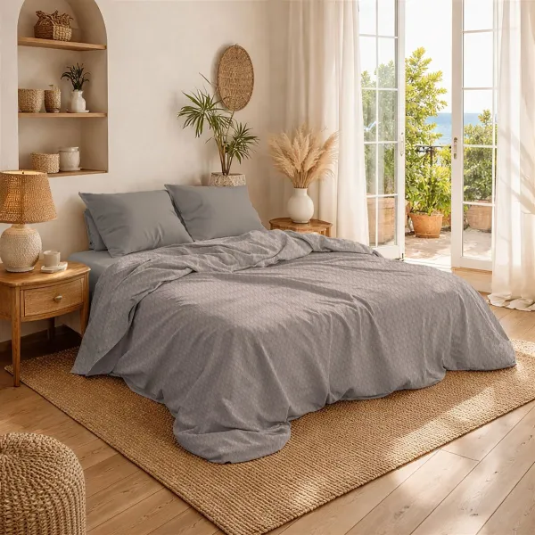 Κουβέρτα Πικέ Μονόχρωμη 325 gr/m² 255x270 Elephant 100% Cotton