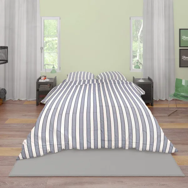 ΣΕΝΤΟΝΙΑ ΒΑΜΒΑΚΟΣΑΤΕΝ ΣΕΤ 3 τεμ. Navy 158 160X240 Cotton 100%