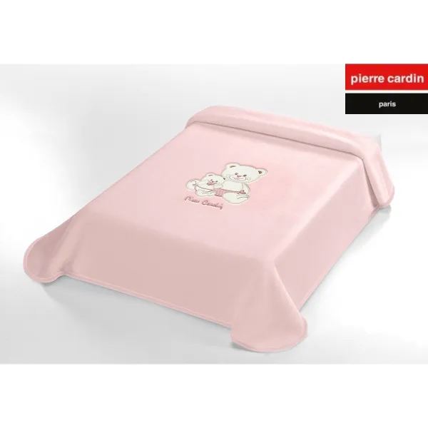 ΚΟΥΒΕΡΤΑ ΑΓΚΑΛΙΑΣ 80Χ110 PIERRE CARDIN (760) PINK