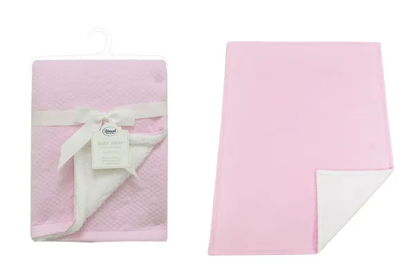 Κουβέρτα Air Layer Jacquard bebe 500 gr/m² Hearts 19 75X100 Pink 100% Polyester