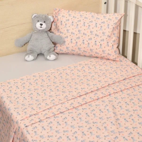 Σεντόνια Κούνιας 3 τεμ. 110x160cm 100% Βαμβάκι Design 215 Oliver Baby