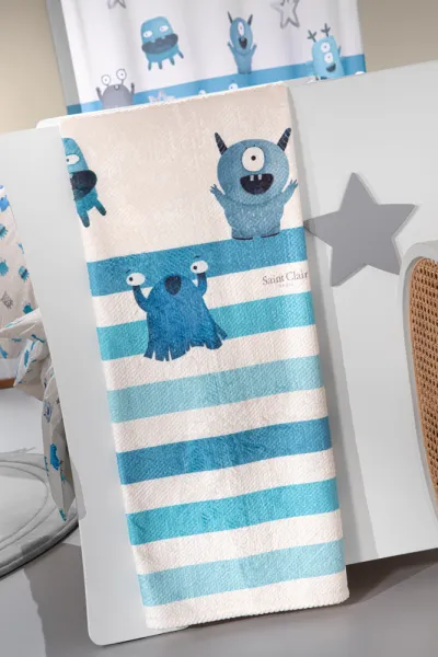 Κουβέρτα Ultrasoft Monsters Blue 