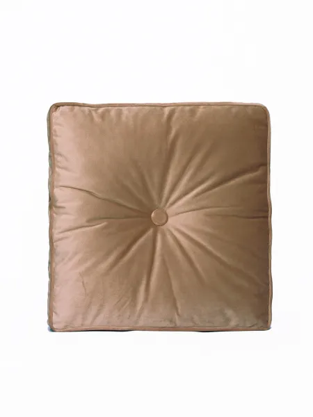 Διακοσμητικό Μαξιλάρι Βελουτέ 45x45 cm VF807 Μπεζ
