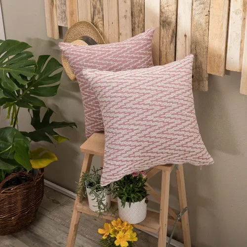 Μαξιλαροθήκη Giardino 06 - 65x65cm δαπέδου με γέμιση 