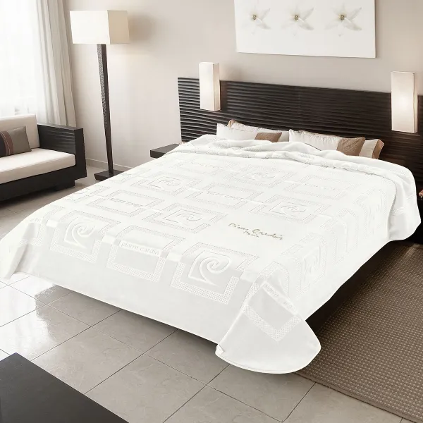 ΚΟΥΒΕΡΤΑ ΥΠΕΡΔΙΠΛΗ 220X240 PIERRE CARDIN STER NANCY 657  NATURAL(29)