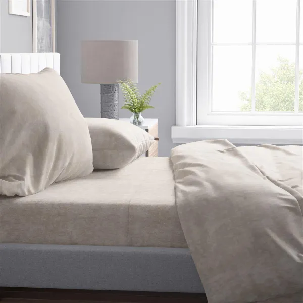 ΣΕΝΤΟΝΙΑ ΣΕΤ 4 τεμ Shadow 11 220X240 Beige Cott/Pol 70/30