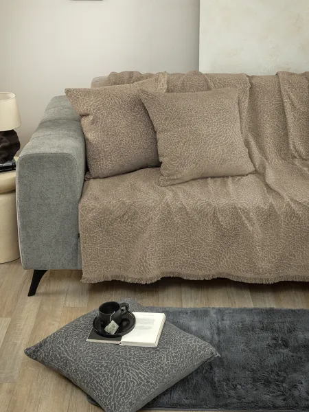 Διακοσμητικη Μαξιλαροθηκη 55x55 NARA BEIGE