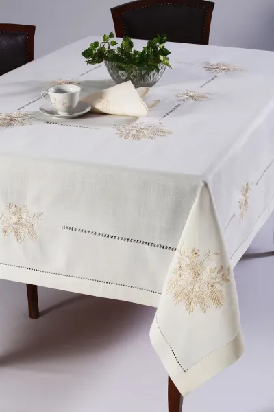 τραπεζομάντηλα (140cm x 180cm) 4006 ivory