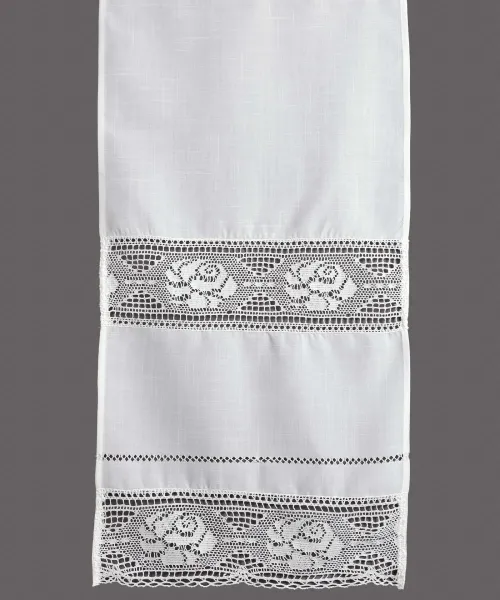 κουρτίνα 343 (160cm x 260cm) λευκό με τούνελ