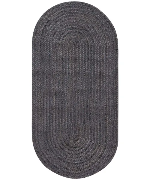 Χαλί γιούτα 1751 (60cm x 130cm) dark grey