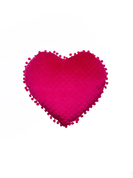 Διακοσμητικό Μαξιλαράκι Καρδιά 40x38 ELWIN FUCHSIA