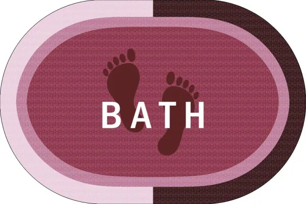 Πατάκι Μπάνιου Oval Αντιολισθητικό Bath 50X70 Rotten Apple 100% Polyester