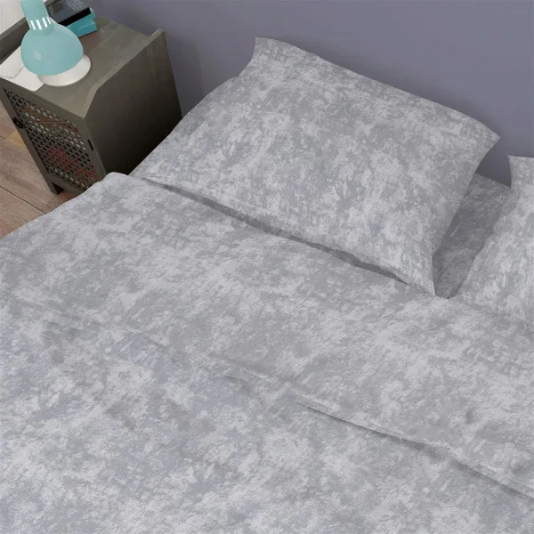 Σεντόνι 1 τεμ Premium Shadow 621 220X240 Light Grey 100% Cotton