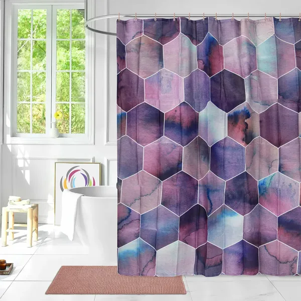 Κουρτίνα Μπάνιου 180×200 Hexag