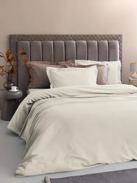Σετ Παπλωματοθήκη Υπέρδιπλη 230x250 Posh Sateen IVORY