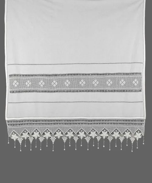 κουρτίνα 027 (40cm x 80cm) λευκό με τούνελ