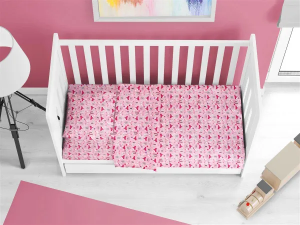 ΠΑΠΛΩΜΑΤΟΘΗΚΗ ΕΜΠΡΙΜΕ bebe Fox 525 120X160 Pink 100% Cotton
