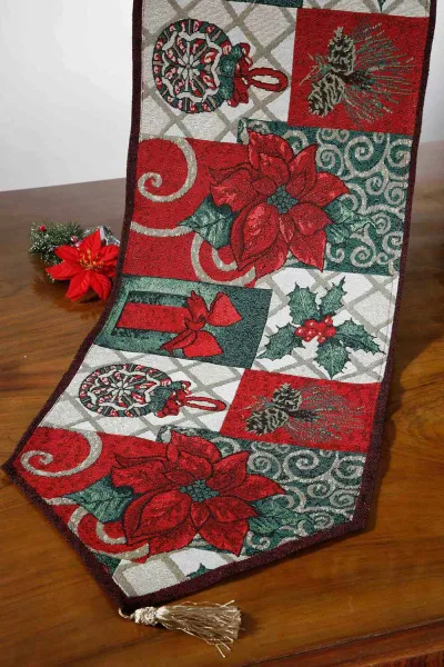χριστουγεννιάτικη τραβέρσα (35cm x 170cm ) 9001