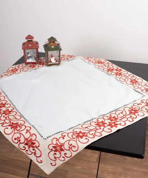 χριστουγεννιάτικο τραπεζομάντηλο (160cm x 220cm)  9016 άμμου