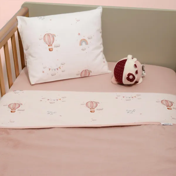 Minky ΝEW Κουβέρτα Κούνιας Διπλής Όψης 100x150 Des.422 Oliver Baby