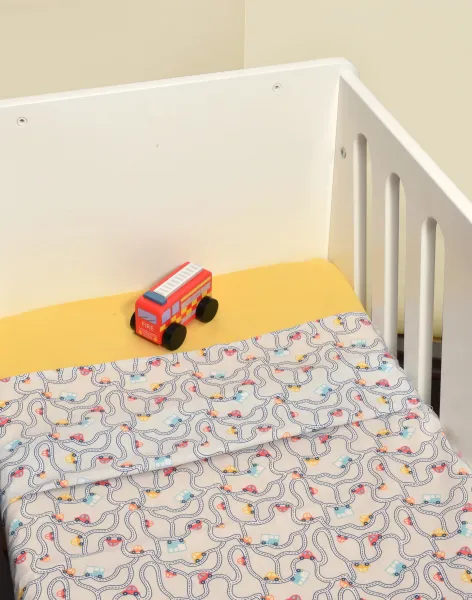 Σεντόνια Λίκνου Σετ 2 τεμ. 80x100 cm 100% Βαμβάκι Design 214 Oliver Baby