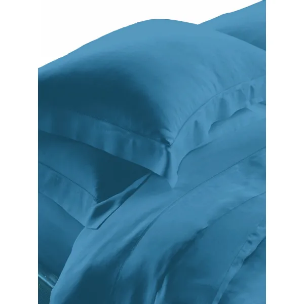 AZUR  PETROL7 ΣΕΤ ΣΕΝTΟΝΙΑ KING 260x270cm  2*50Χ70CM 100% COTTONSATIN 230TC