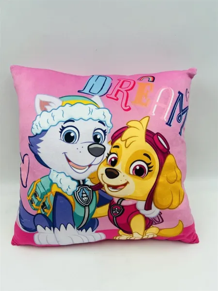 Βελούδινο Μαξιλάρι Nickelodeon Paw Patrol 609 38X38 Pink 100% Velboa