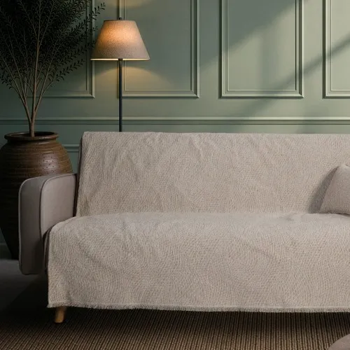 Ριχτάρι Norman 07 Taupe - Τριθέσιο 180x300cm