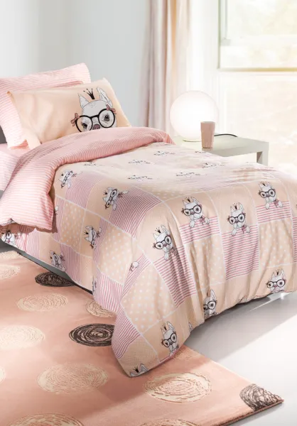 Σετ Σεντόνια 3τμχ. Rosie Pinky 