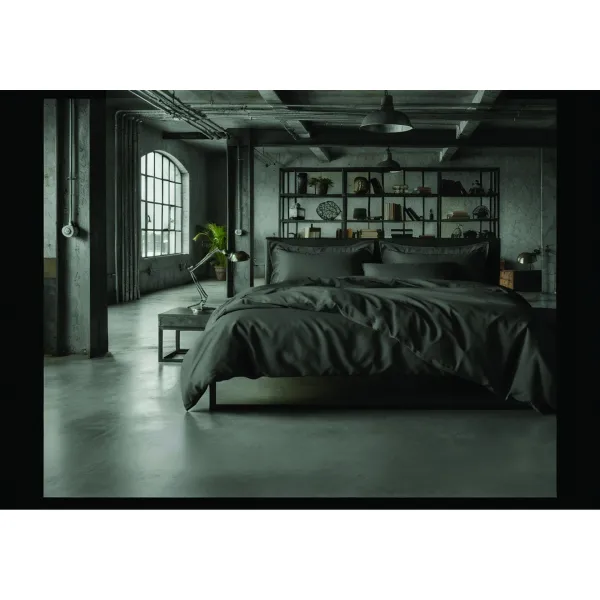ΣΕΤ ΣΕΝΤ Υ/Δ ΧΛ  LOFT GREY 2*240Χ270CM 2*50X70CM 100% COT/SATIN 210TC