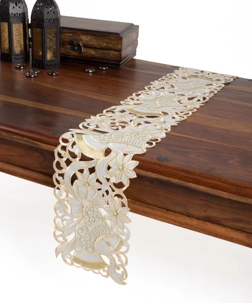 χριστουγεννιάτικη τραβέρσα  (20cm x 150cm) rxh500056 ivory