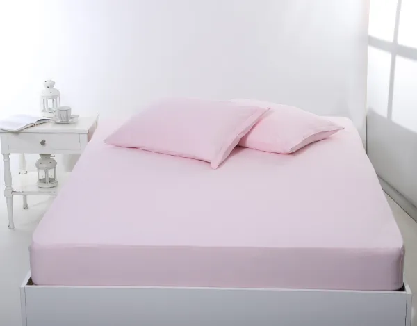 Σεντόνι με λάστιχο jersey (160cm x 200cm + 35cm) pink