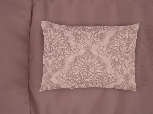 Μαξιλαροθήκη Εμπριμέ Άρτεμις 703 50X70 Dusty Rose 100% Cotton