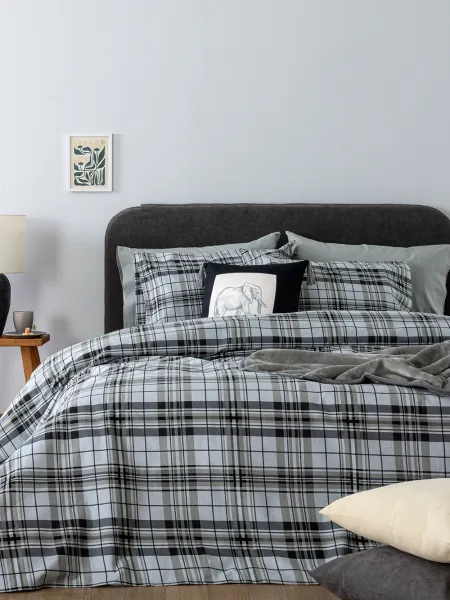 Σετ Σεντόνια Υπέρδιπλα Flannel Beauty 240x265 FB0249 Χωρίς Λάστιχο